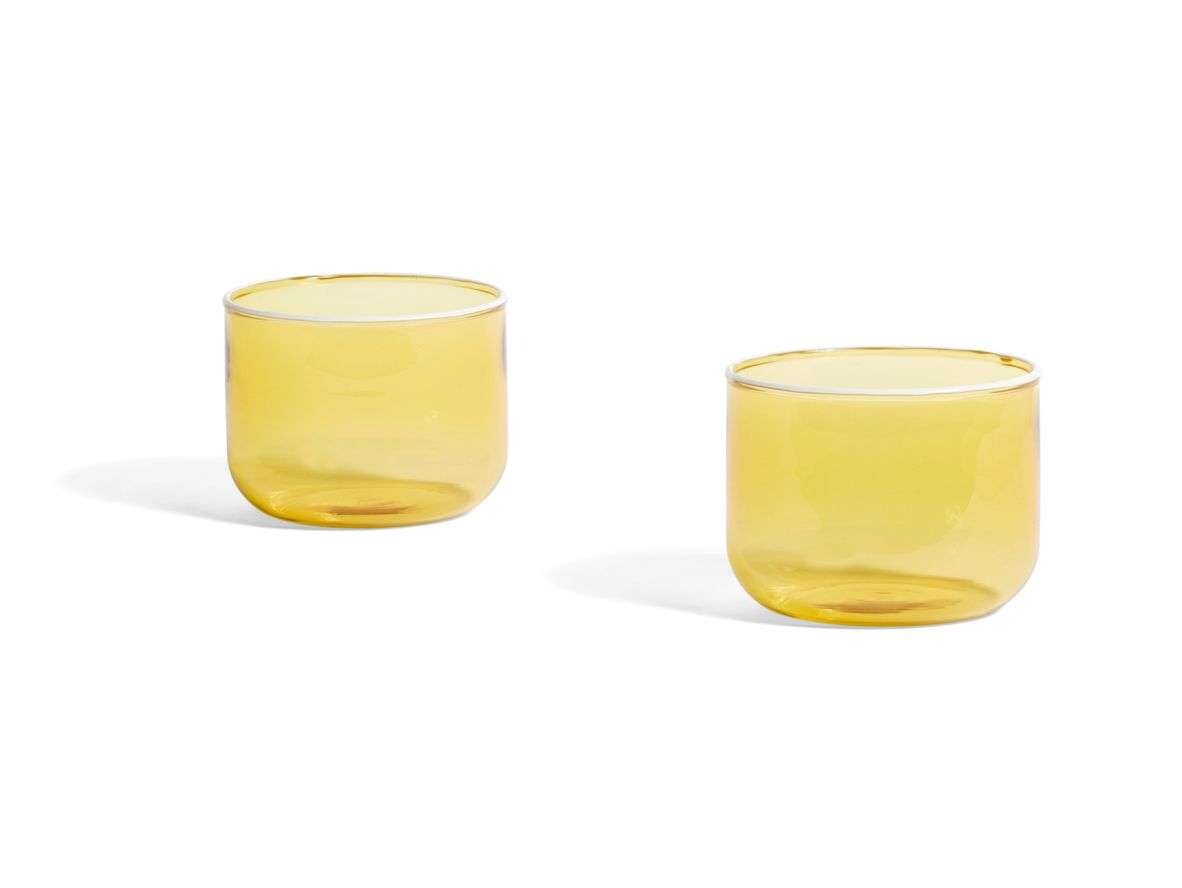 HAY – Tint Glass Set of 2 Light Yellow/White HAY