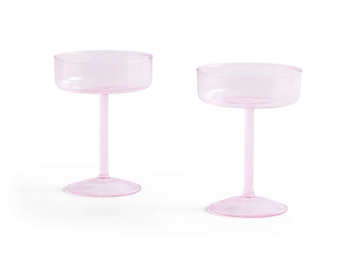 Bilde av Hay - Tint Coupe Glass Set Of 2 Pink Hay