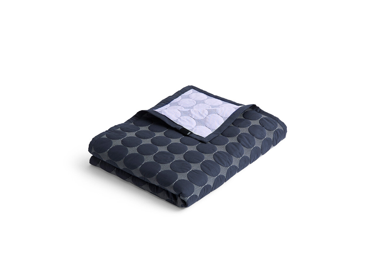 HAY – Mega Dot (Organic) Bedspread 235×245 Midnight Blue