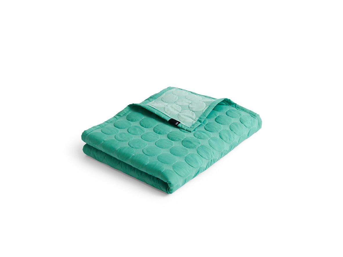 HAY – Mega Dot (Organic) Bedspread 195×245 Sea Green