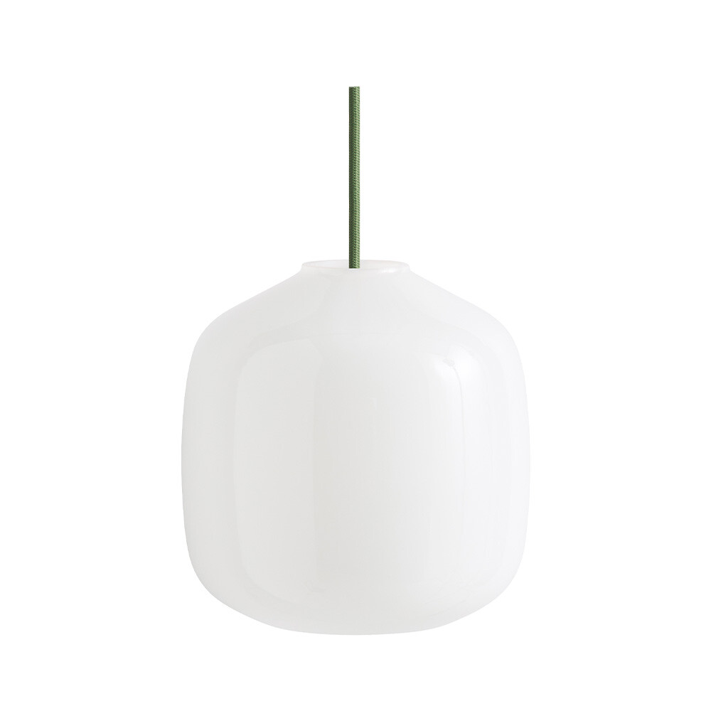 HAY - Buoy Glass 200 Pendel Opal/Garden Green