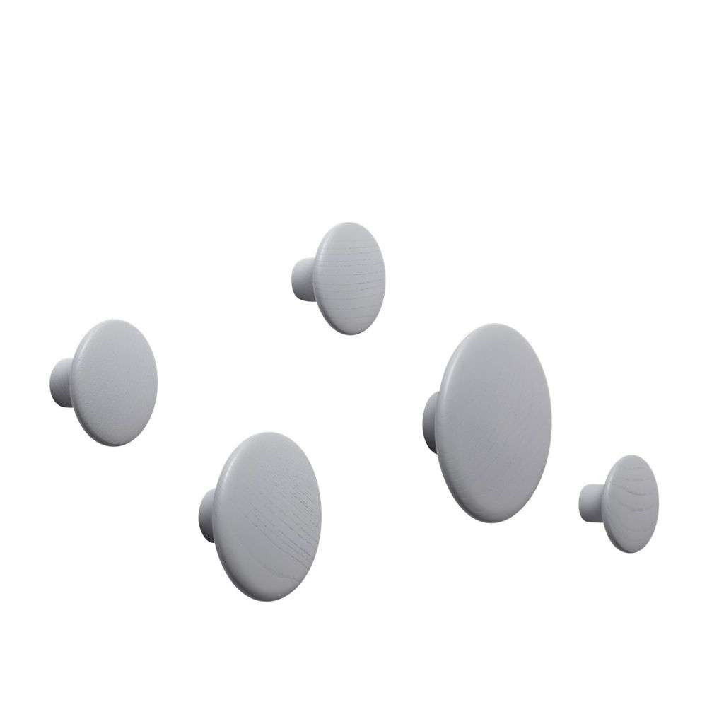 Muuto – Dots Wood Set Of 5 Grey