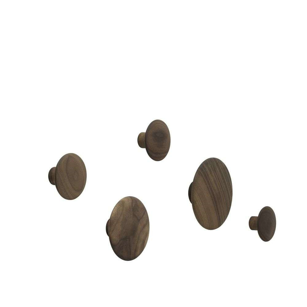 Muuto Dots Wood Set Of 5 Walnut