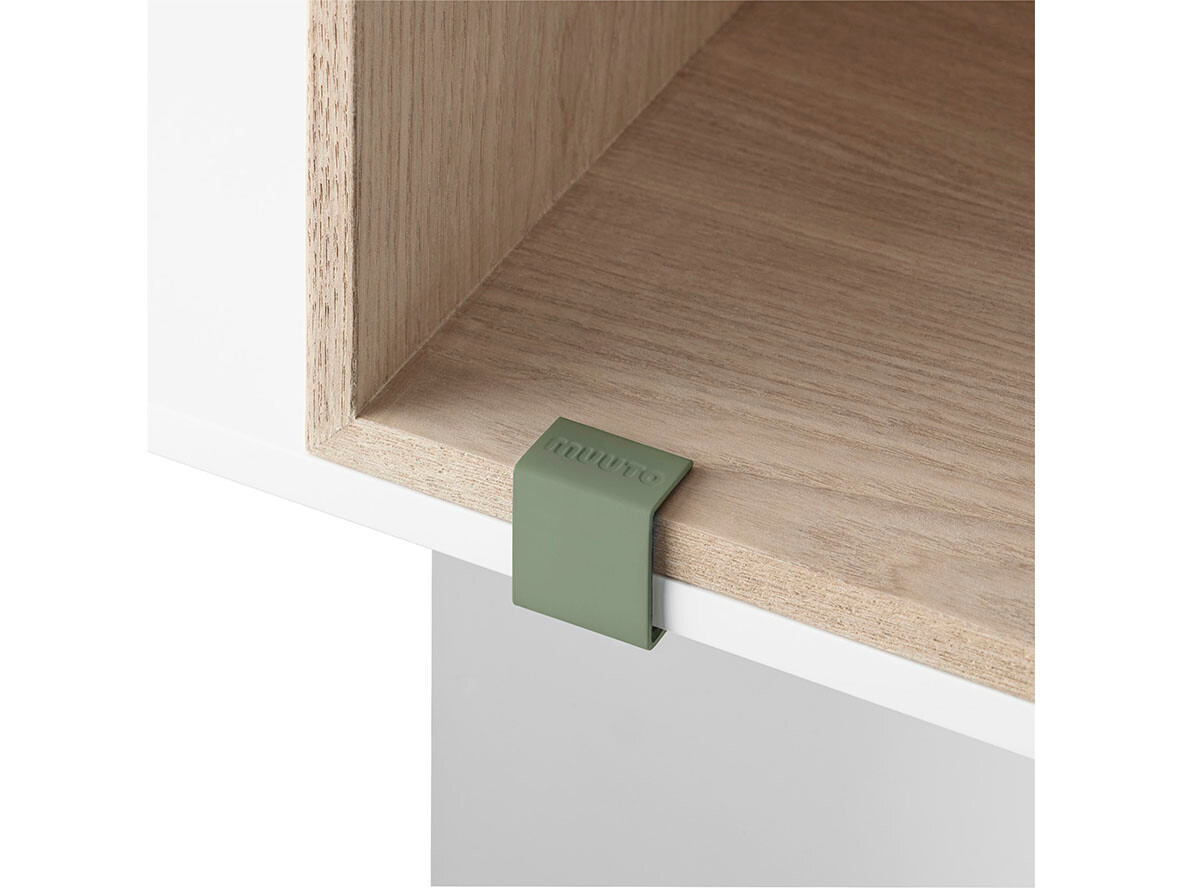 Muuto – Mini Stacked Storage System Clips set of 5 Dusty Green