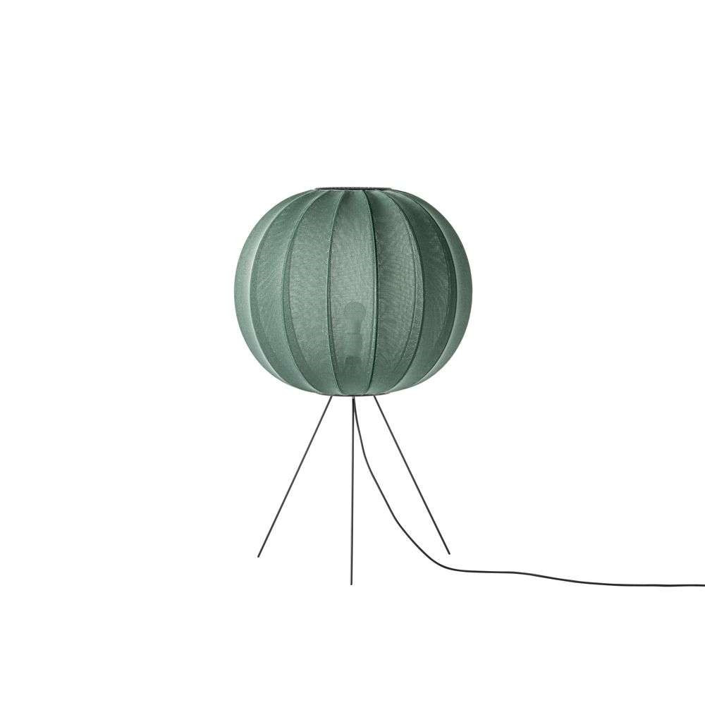 Made By Hand – Knit-Wit 60 Round Golvlampa Medium Tweed Green
