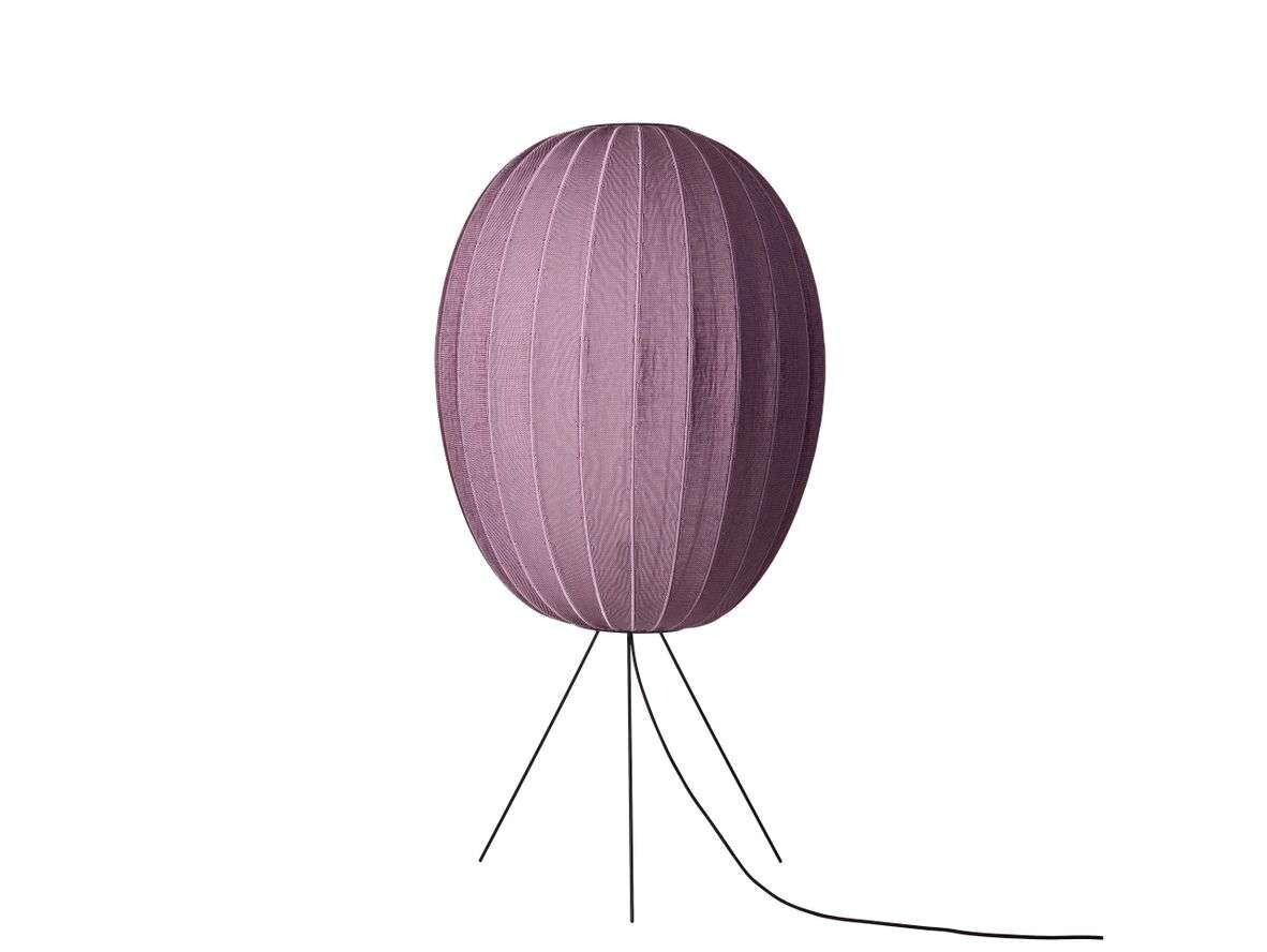 Made By Hand – Knit-Wit 65 Høj Oval Gulvlampe Medium Burgundy