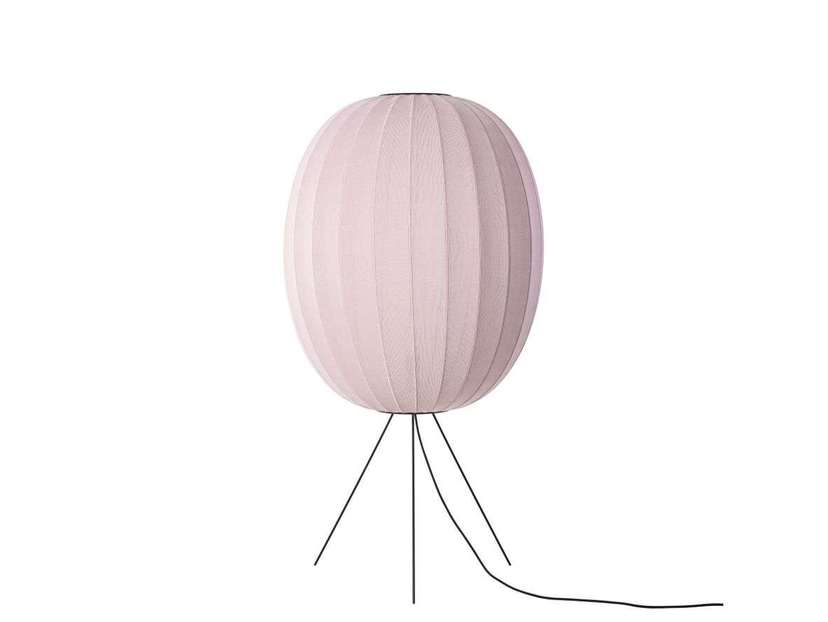 Made By Hand – Knit-Wit 65 Høj Oval Gulvlampe Medium Light Pink