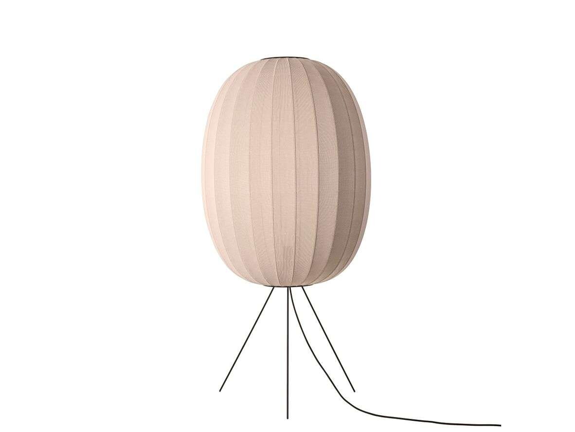Made By Hand – Knit-Wit 65 Høj Oval Gulvlampe Medium Sand Stone