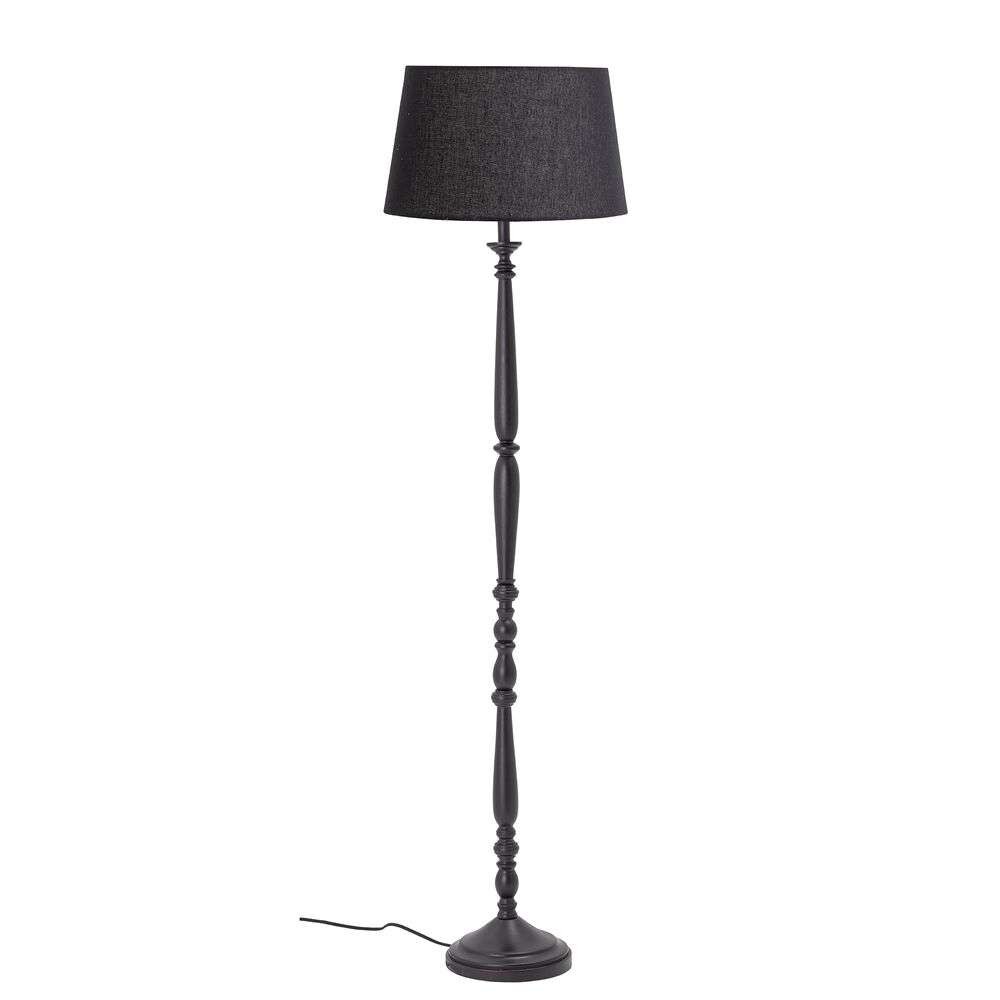 Bloomingville - Callie Gulvlampe Black/Wood Bloomingville