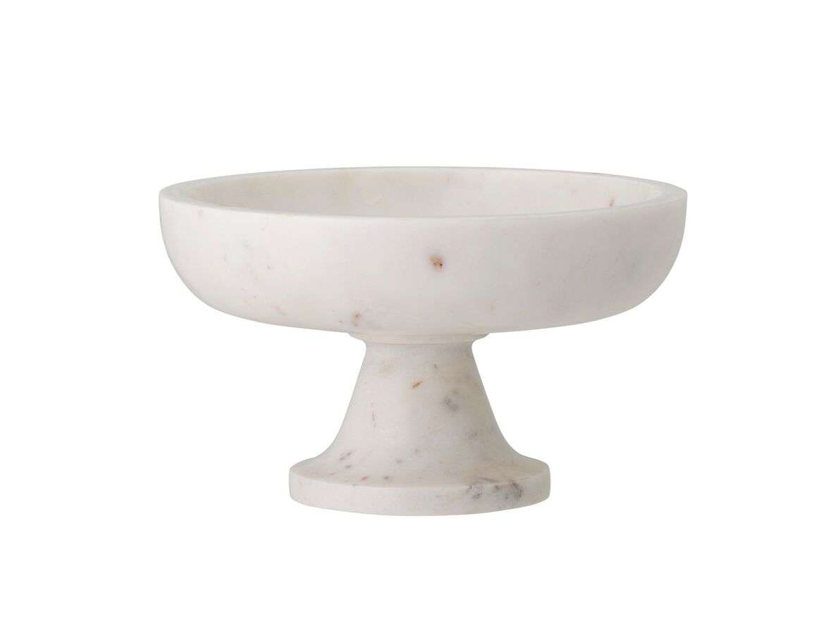 Bloomingville – Eris Pedestal Bowl White Marble Bloomingville