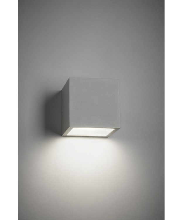 Light-Point – Cube XL LED 3000K Udendørs Væglampe Down Sølv