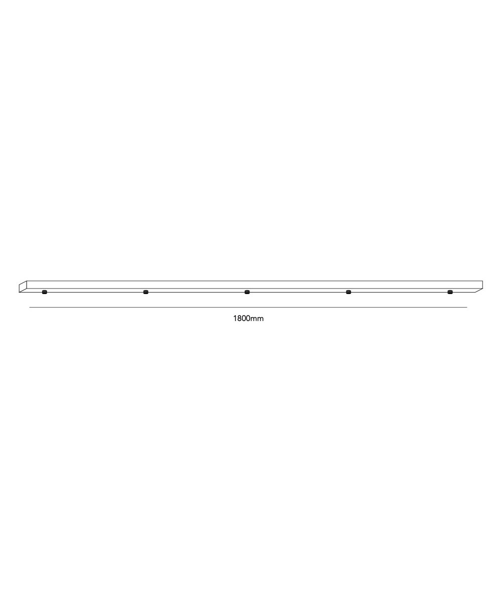 Light-Point - Ceiling Base L1800/5 Pendler Hvit