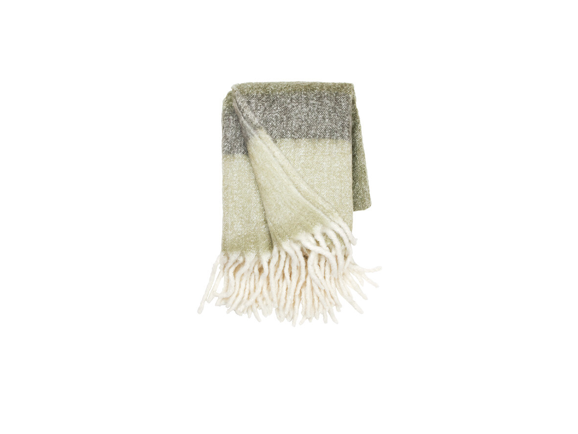 Cozy Living Hemtillbehör – Mathea Throw Striped Moss Cozy Living