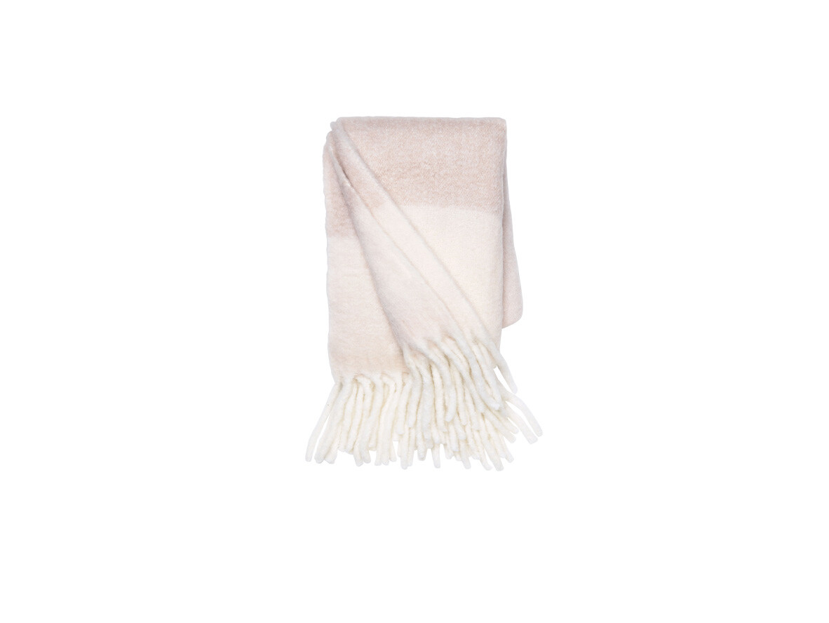 Cozy Living Hemtillbehör – Mathea Throw Striped Cloud Pink Cozy Living