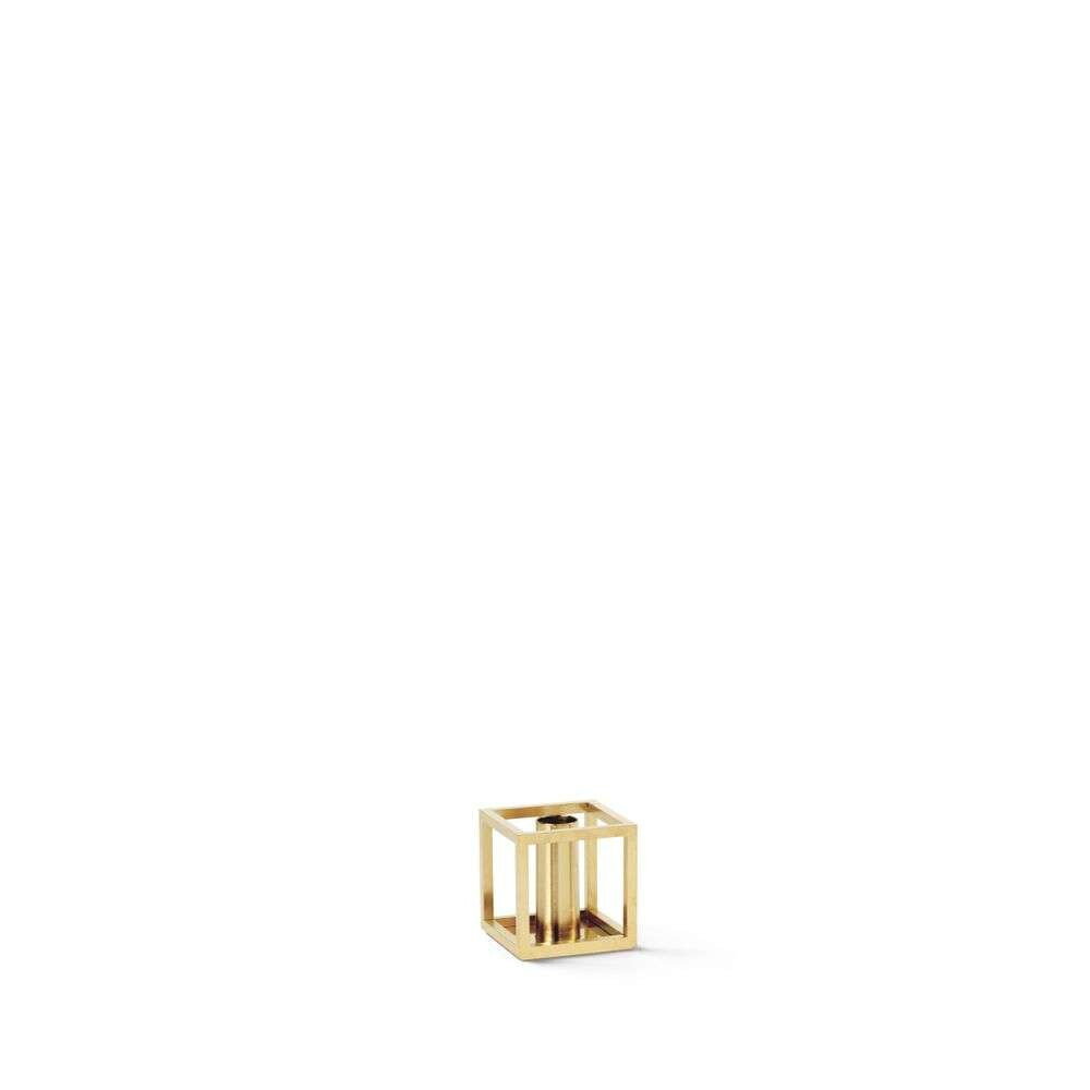 Audo – Kubus 1 Candle Holder Gold Plated Copenhagen