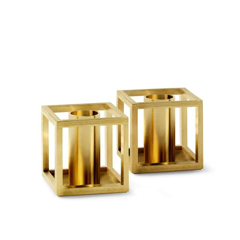 Audo – Kubus Candle Holder Micro Gold Plated Copenhagen