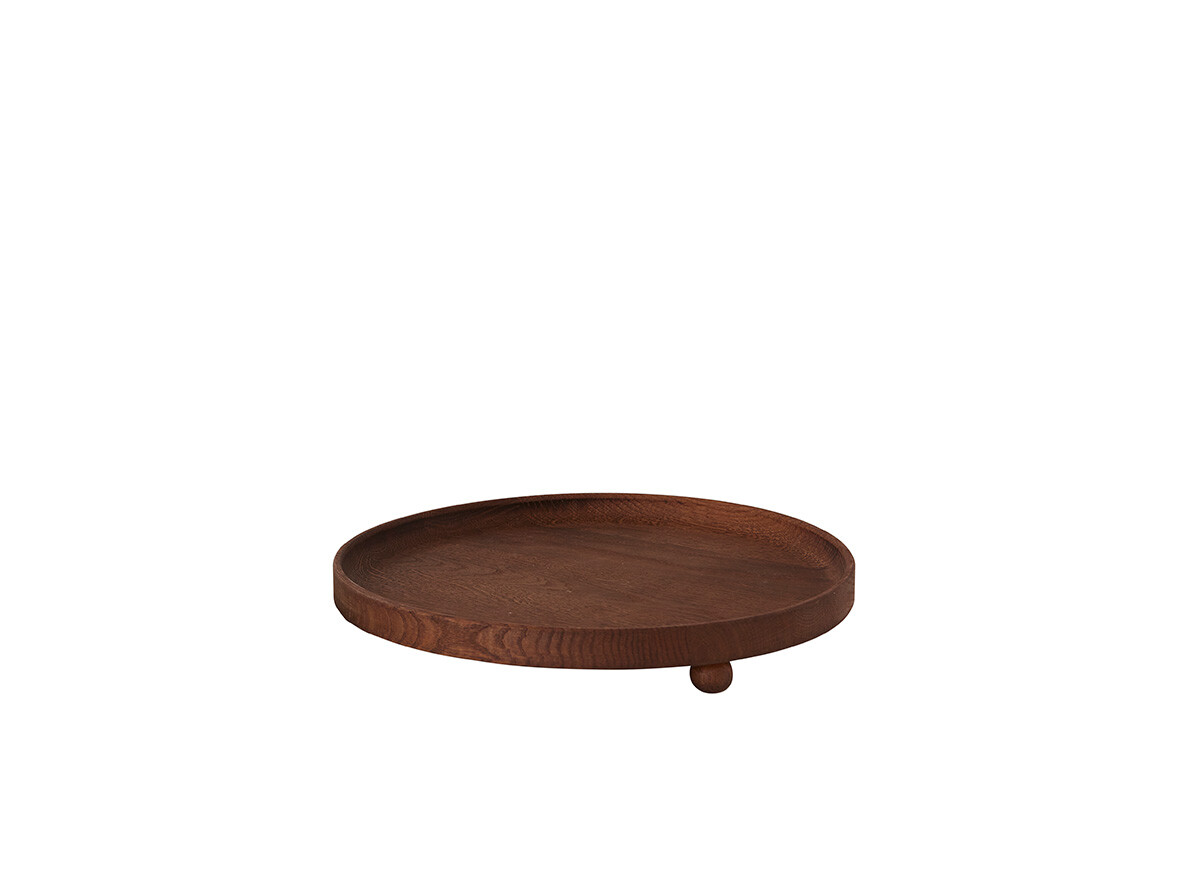 OYOY Living Design – Inka Wood Tray Round Large Dark