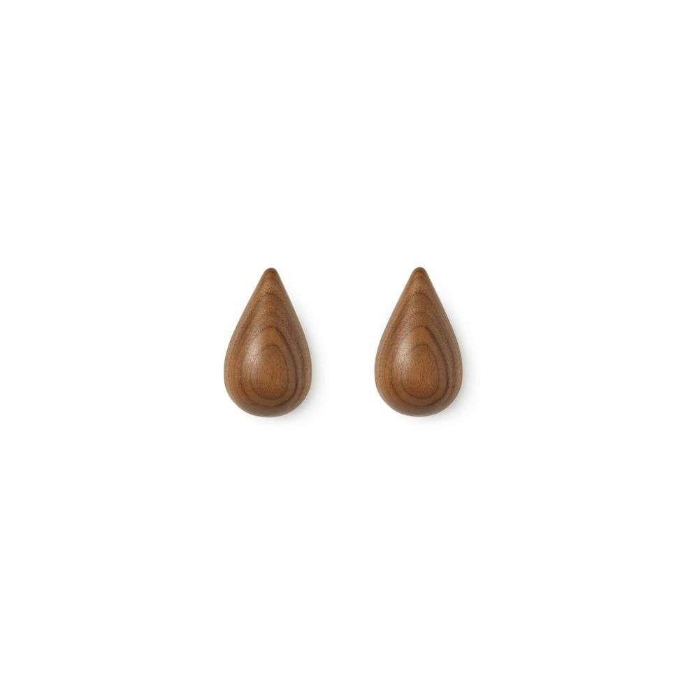 Normann Copenhagen - Dropit Hooks Small 2 pcs. Walnut