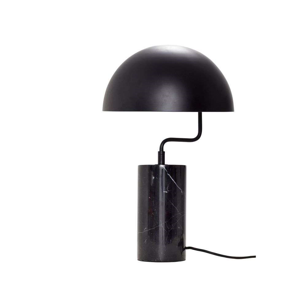 Hübsch Poise Bordlampe Black/Marble