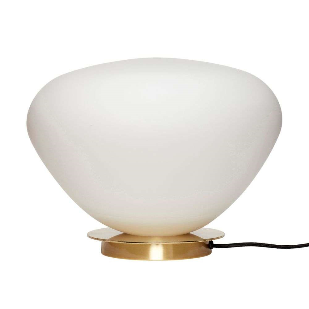 Hübsch – Bean Bordlampe White/Brass