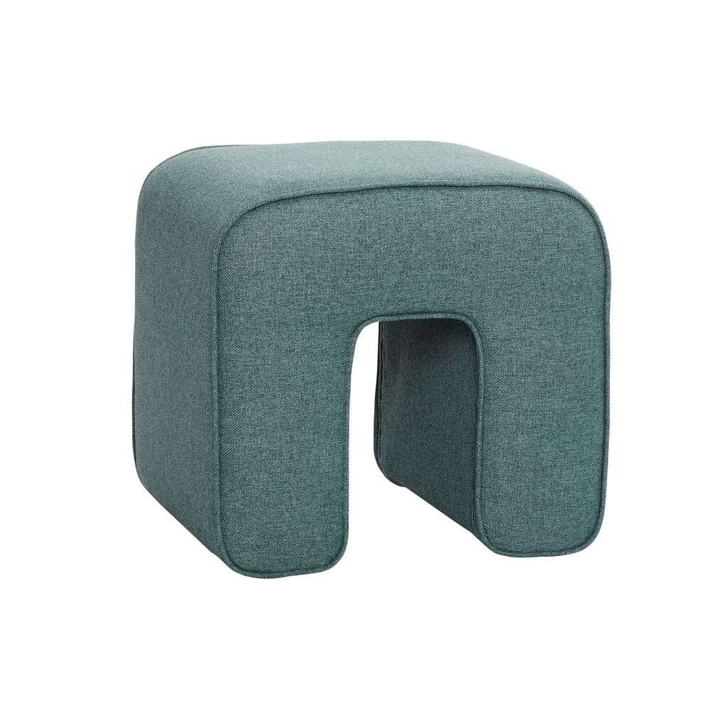 Hübsch – Sculpture Pouf Green