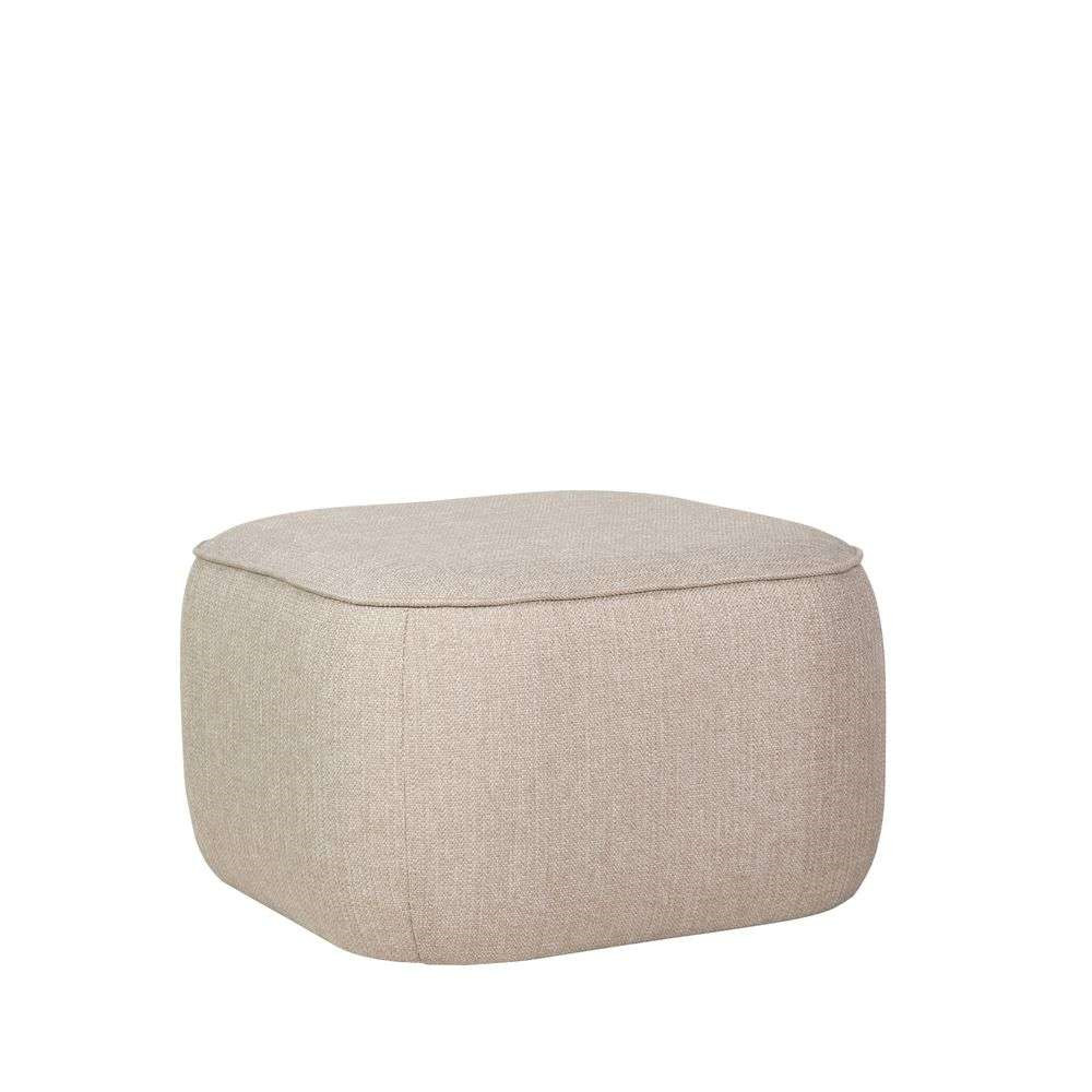 Hübsch – Cube Pouf Sand Hübsch