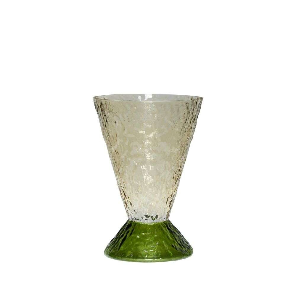 Hübsch - Abyss Vase Dark Green/Brown
