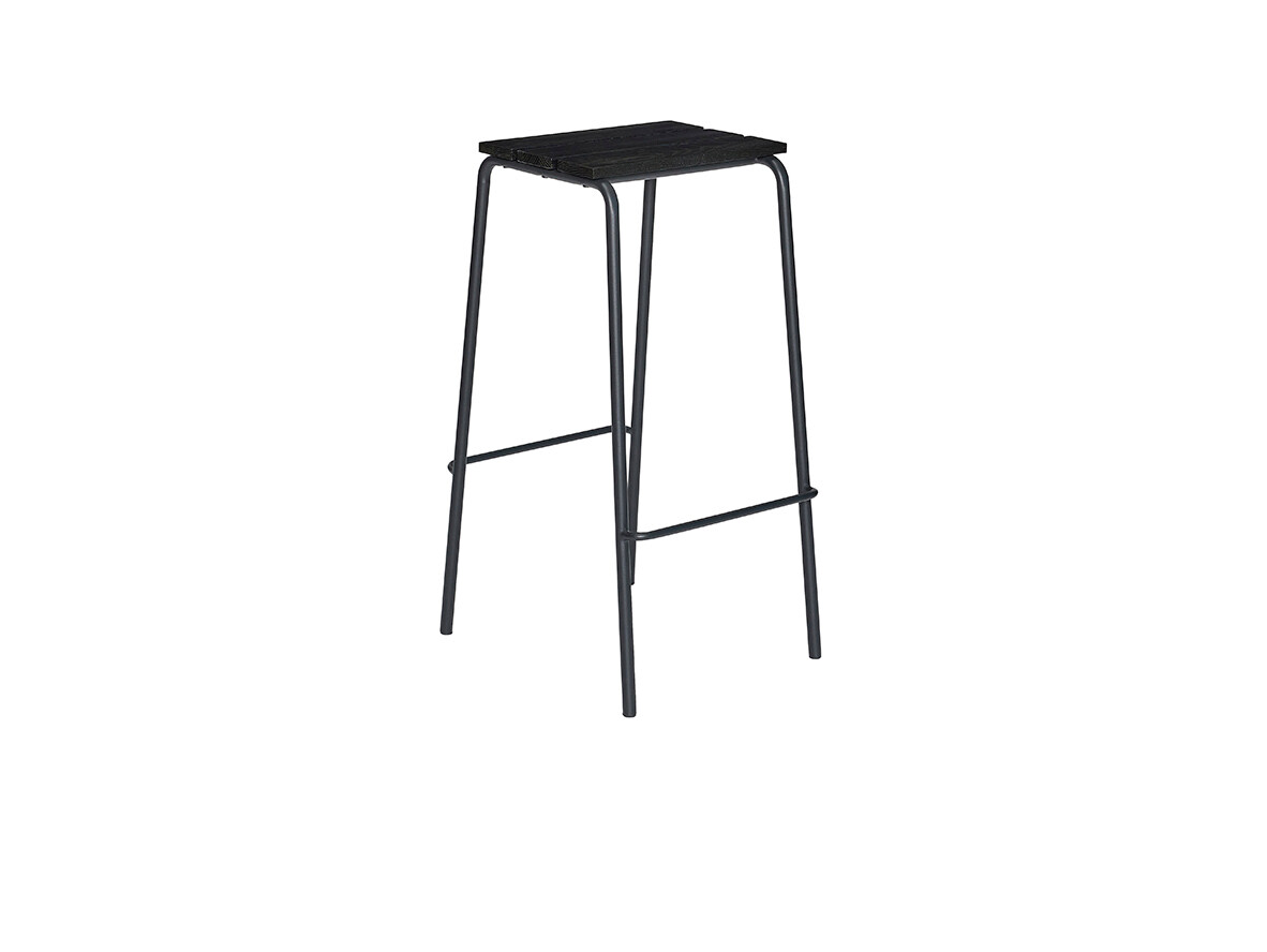 Produktfoto för Hübsch - Stilt Barstool Black Hübsch