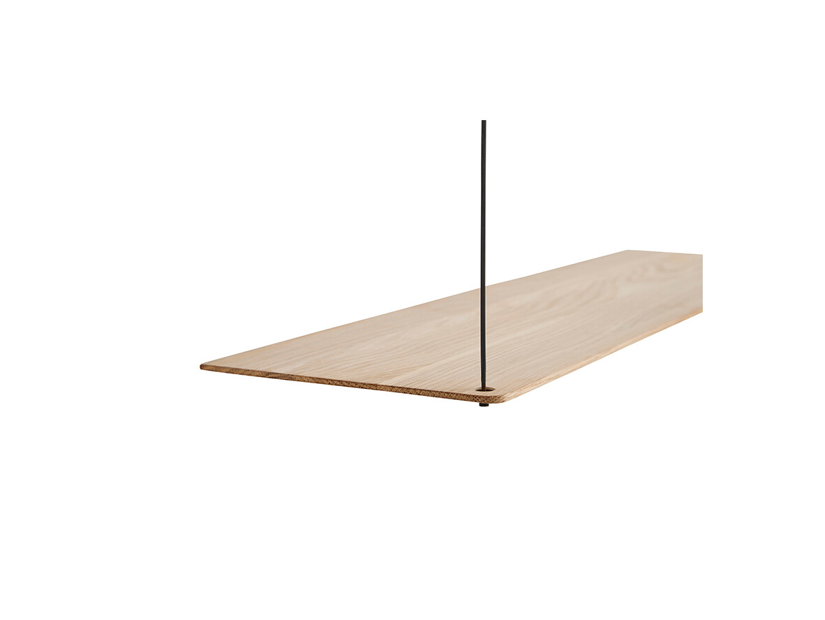 Woud – Stedge Add-on Shelf L80 Matt White Oak Woud