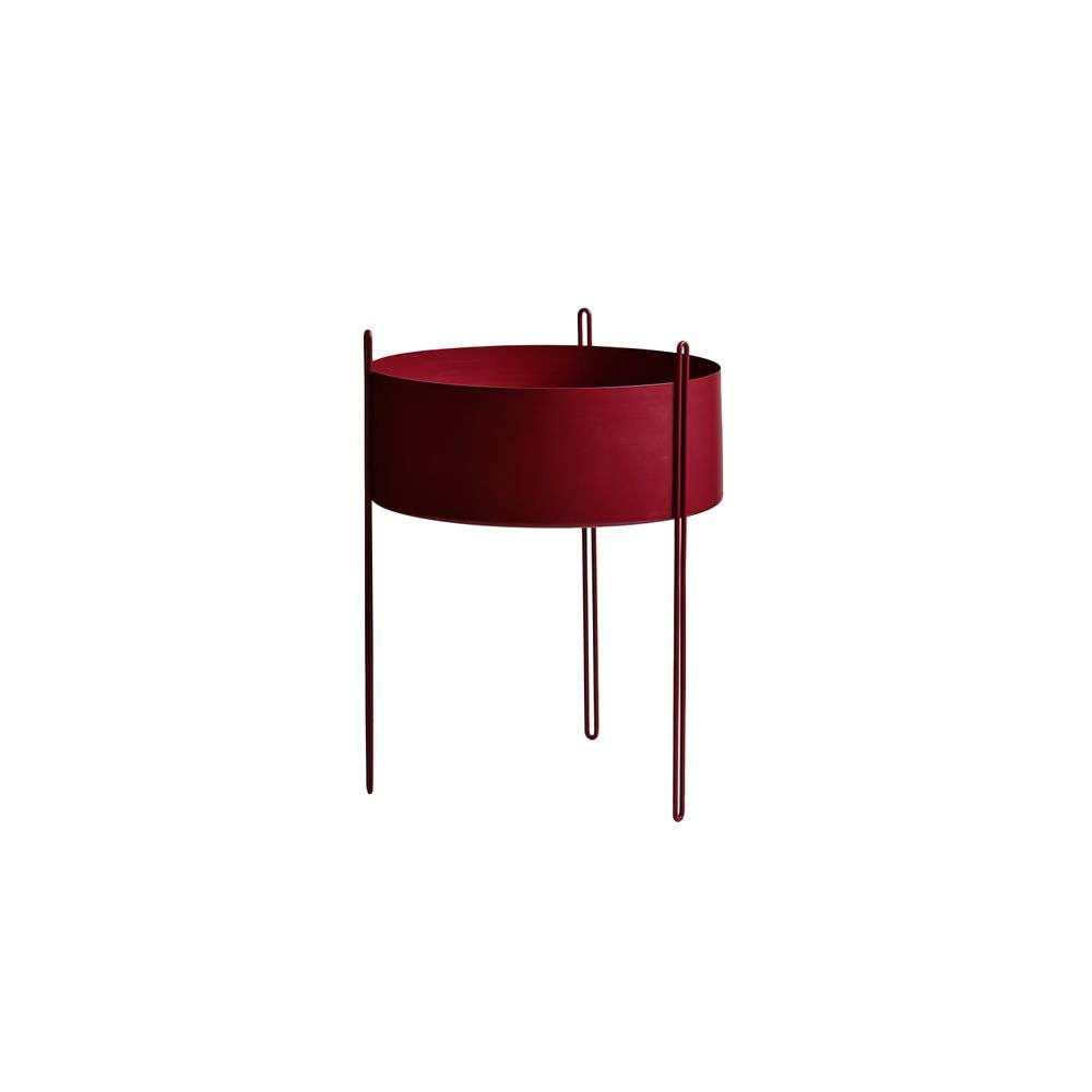 Woud Pidestall Planter Large Red