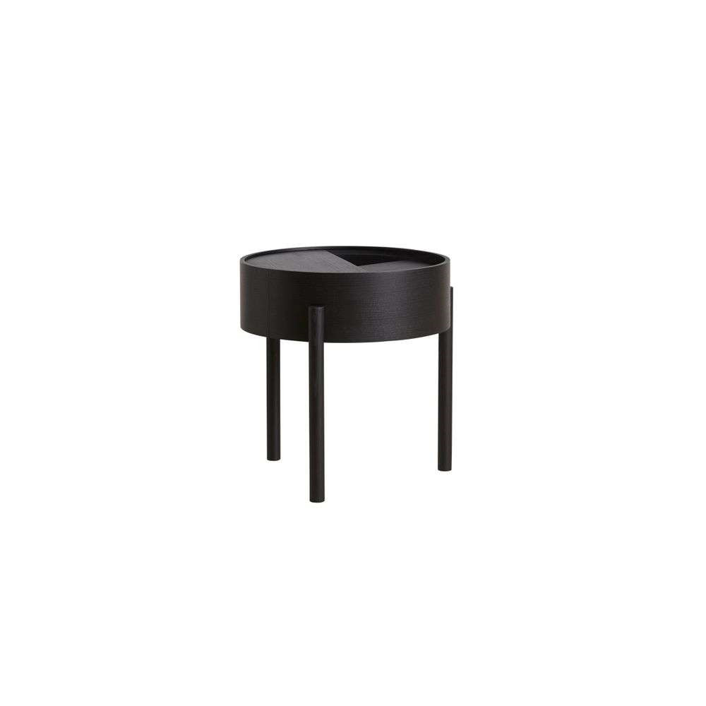 Woud – Arc Side Table Black Ash -Woud