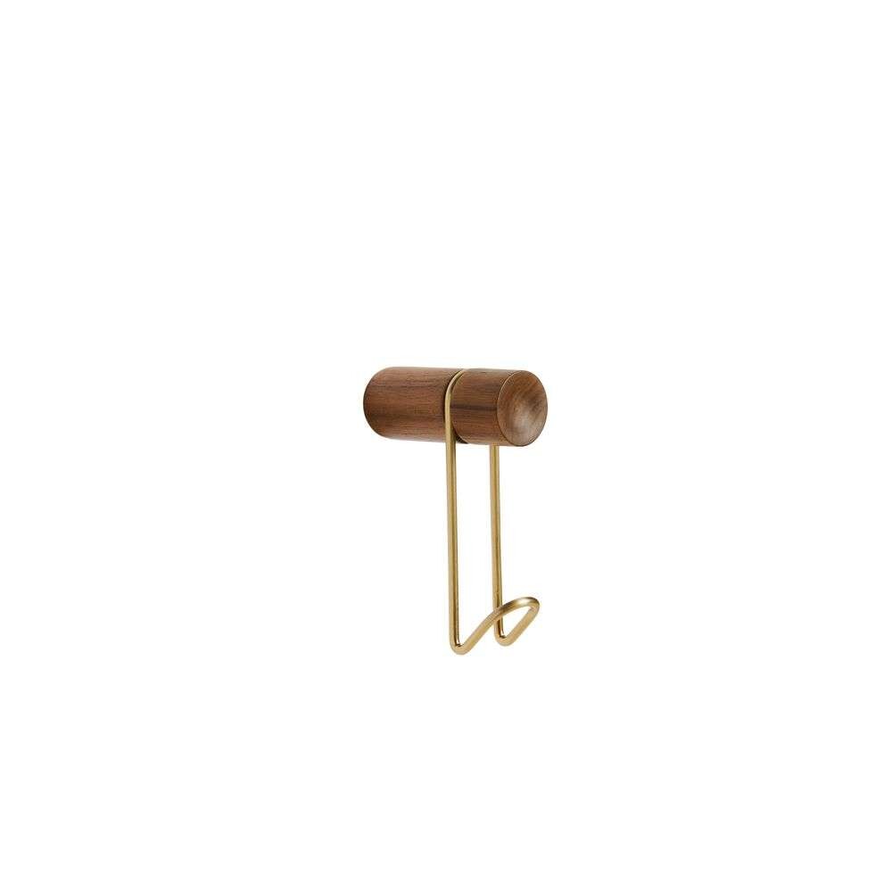 Woud – Around Wall Hanger Small Walnut/Brass Woud