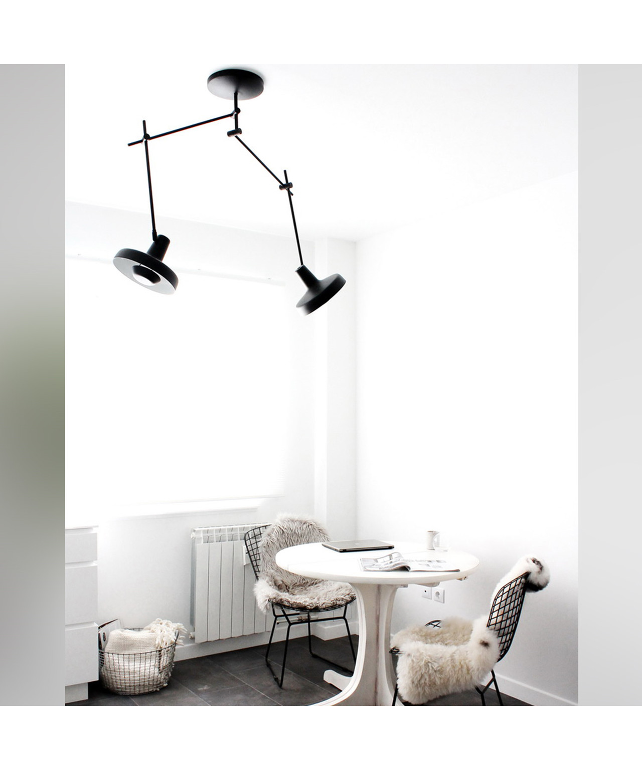 Arigato loftlampe dobbelt sort grupa products