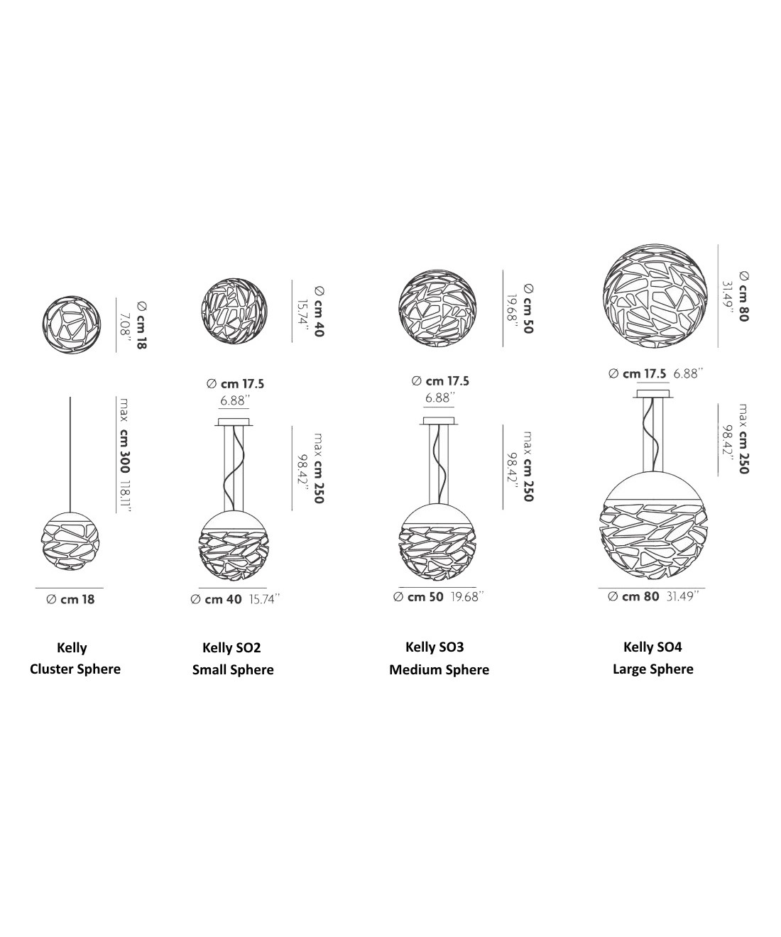 Studio Italia Design Kelly So3 Medium Sphere Pendel Kobber/Bronze Studio Italia Design