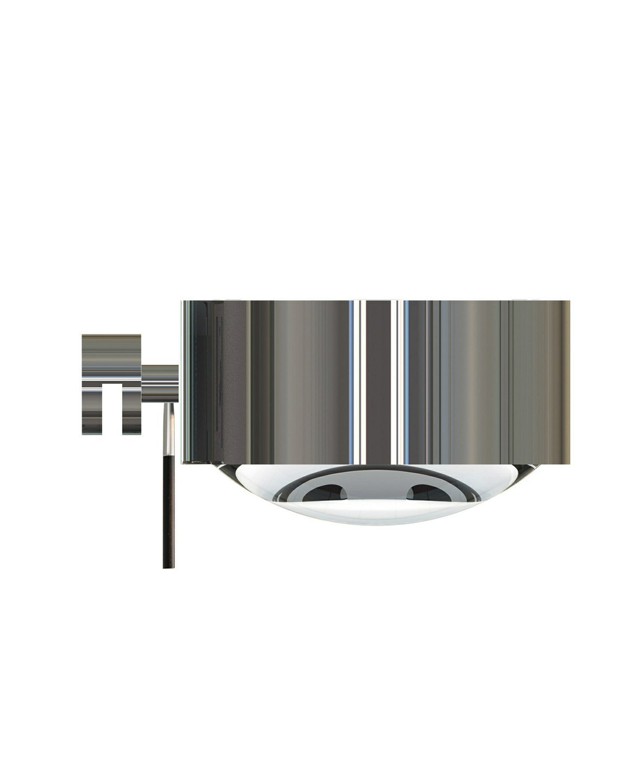 Puk Maxx Væglampe Led Lens + Glass Krom Top Light