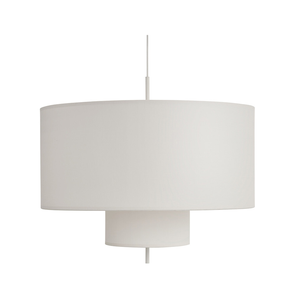 New Works - Margin Pendant Ø90 White Canvas