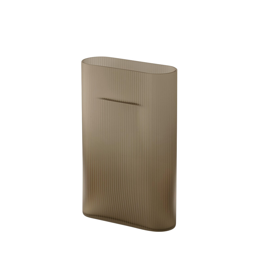 Muuto – Ridge Vase H35 Taupe