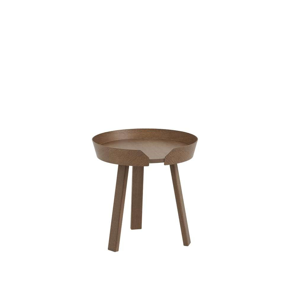 Muuto Around Coffee Table Small Stained Dark Brown