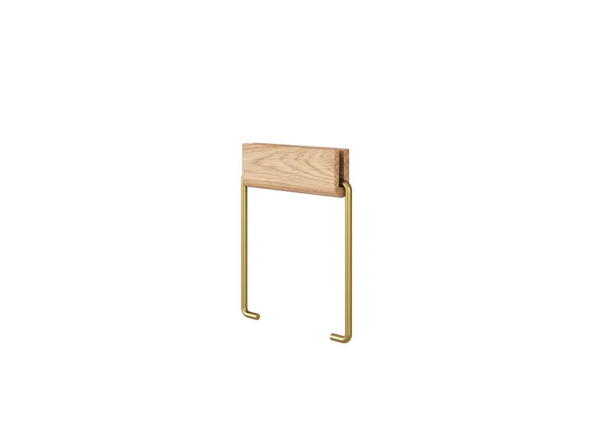 Moebe – Toilet Roll Holder Oak/Brass Moebe