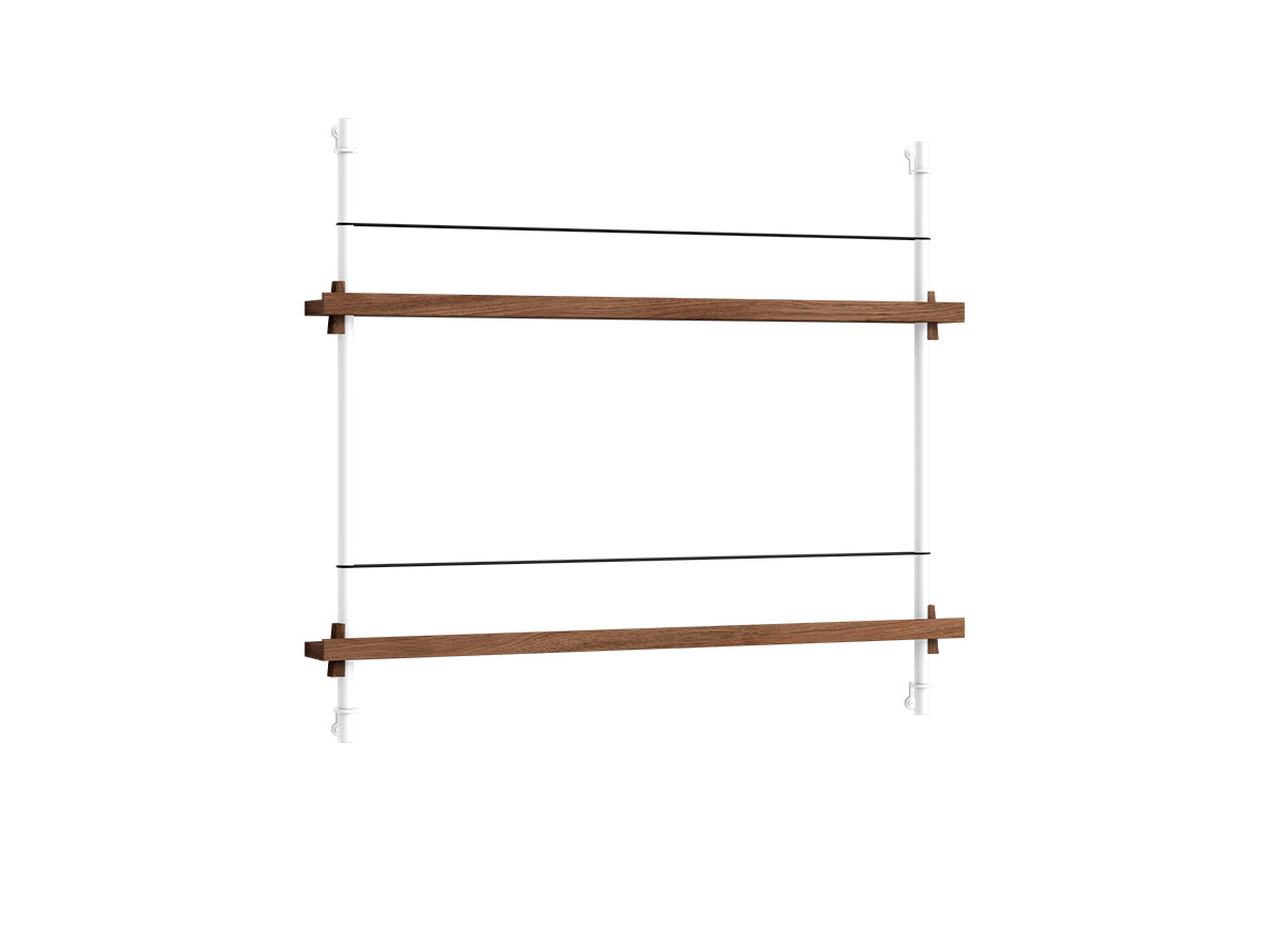 Moebe - Magazine Shelving Smoked Oak White