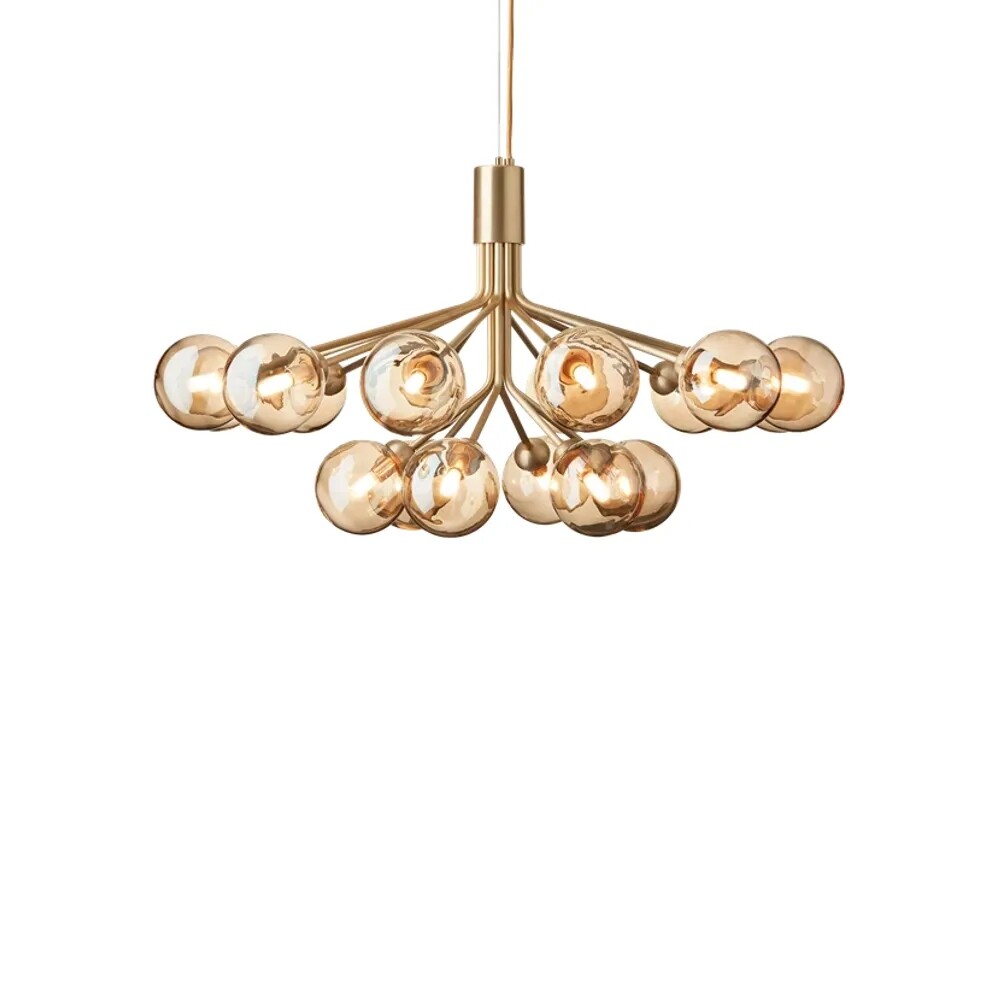 Nuura Apiales 18 Lysekrone Brushed Brass/Gold