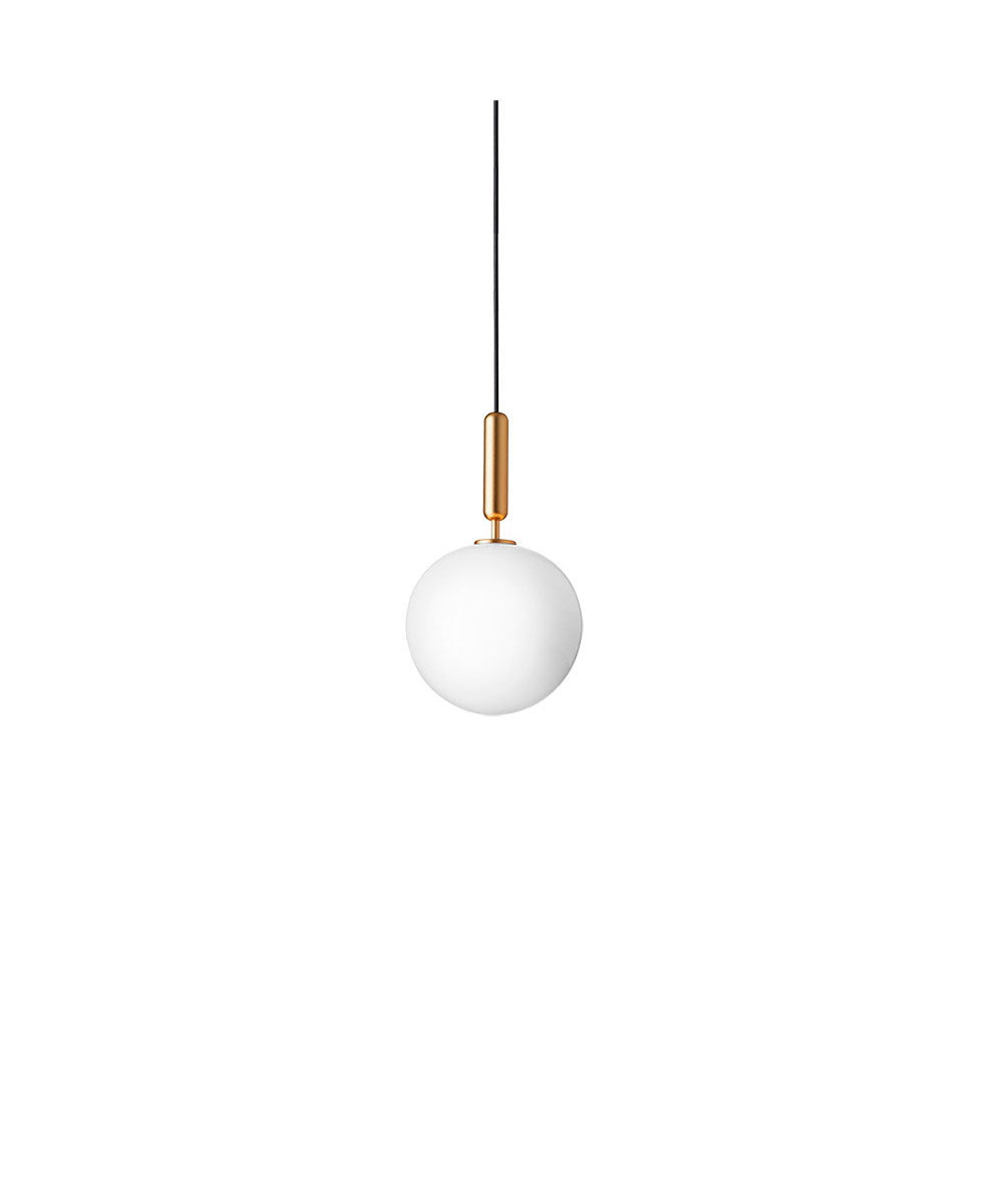 Nuura – Miira 1 Large Taklampa Brass/Opal White