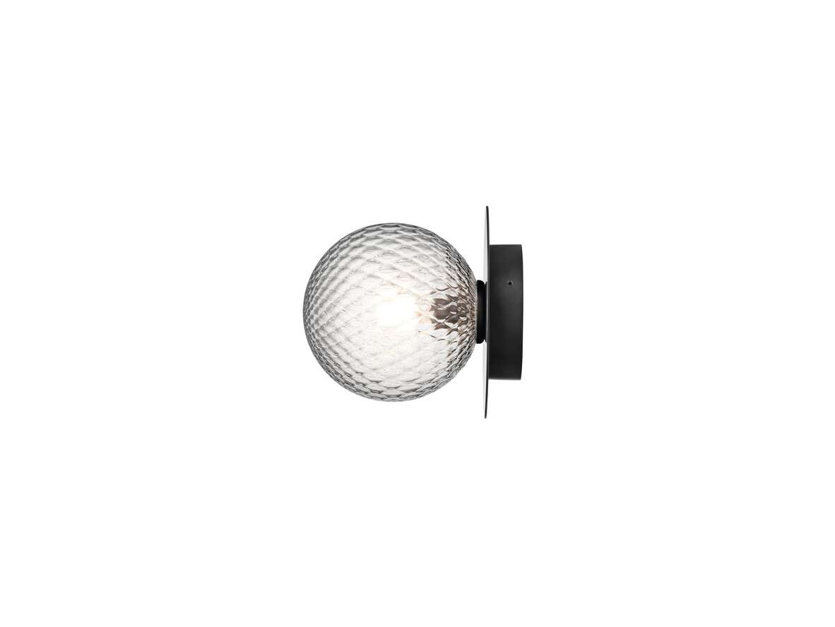 Nuura - Liila 1 Utendørs Vegglampe Black/Optic Clear Nuura