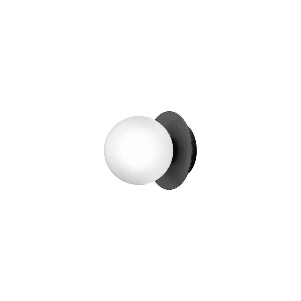 Nuura - Liila 1 Small Væg-/Loftlampe IP44 Black/Opal