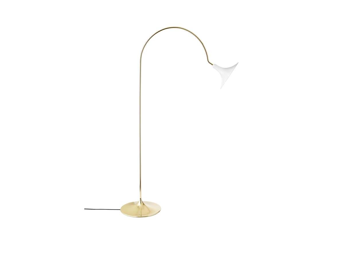 Nuura – Petalii Golvlampa White/Polished Brass Nuura