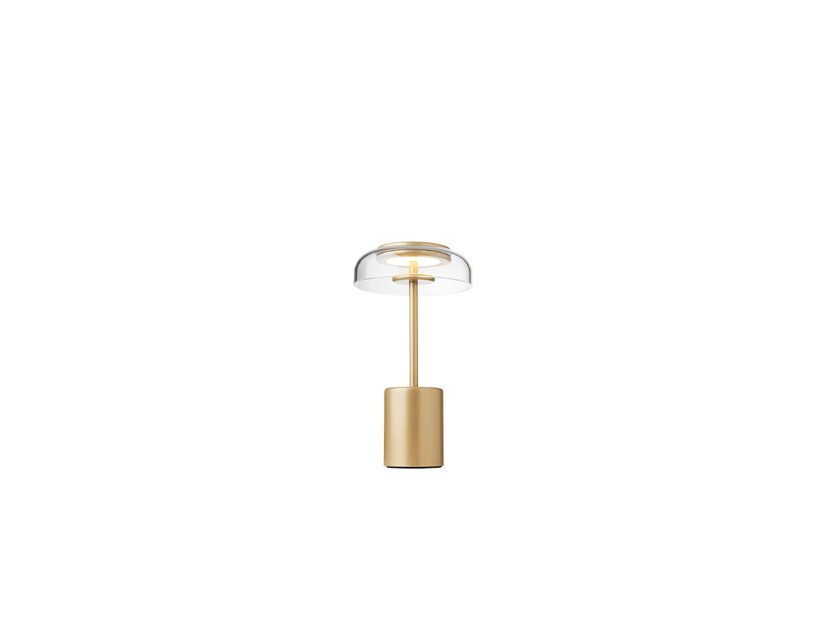 Nuura – Blossi Portable Bordslampa Mini Nordic Gold/Clear