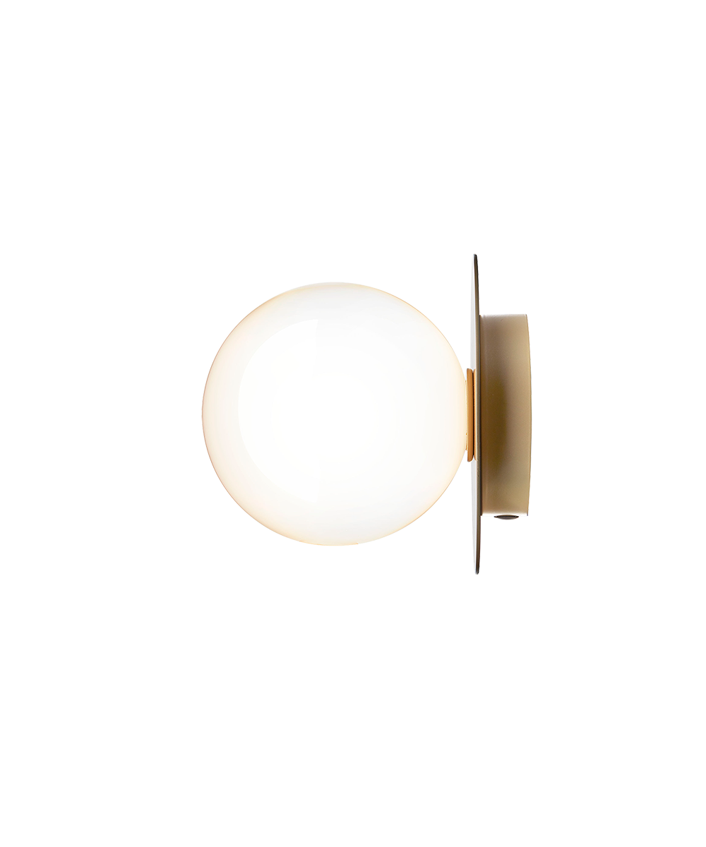 Nuura Liila 1 Væglampe/Loftlampe Nordic Gold/Opal White