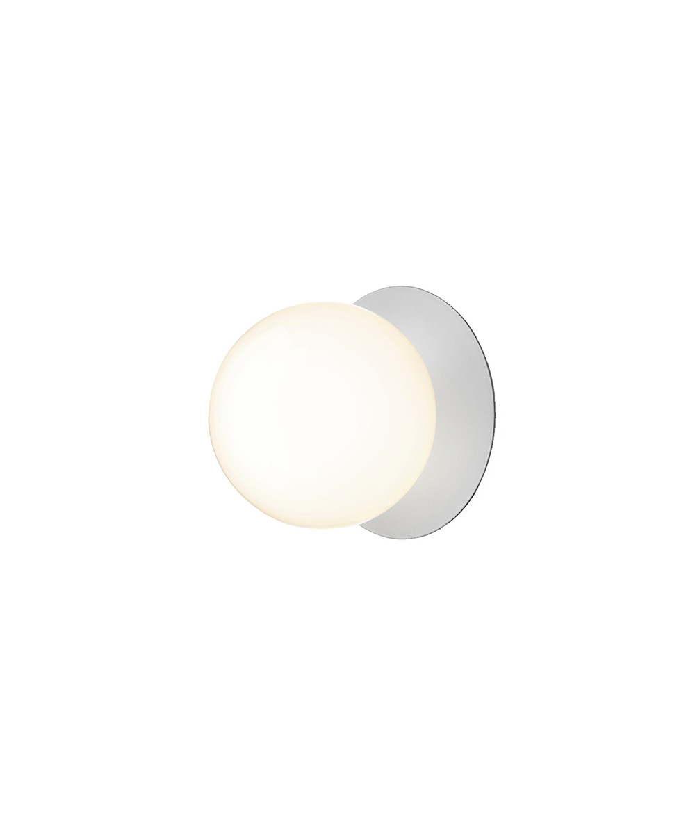 Nuura Liila 1 Large Væglampe/Loftlampe Light Silver/Opal White