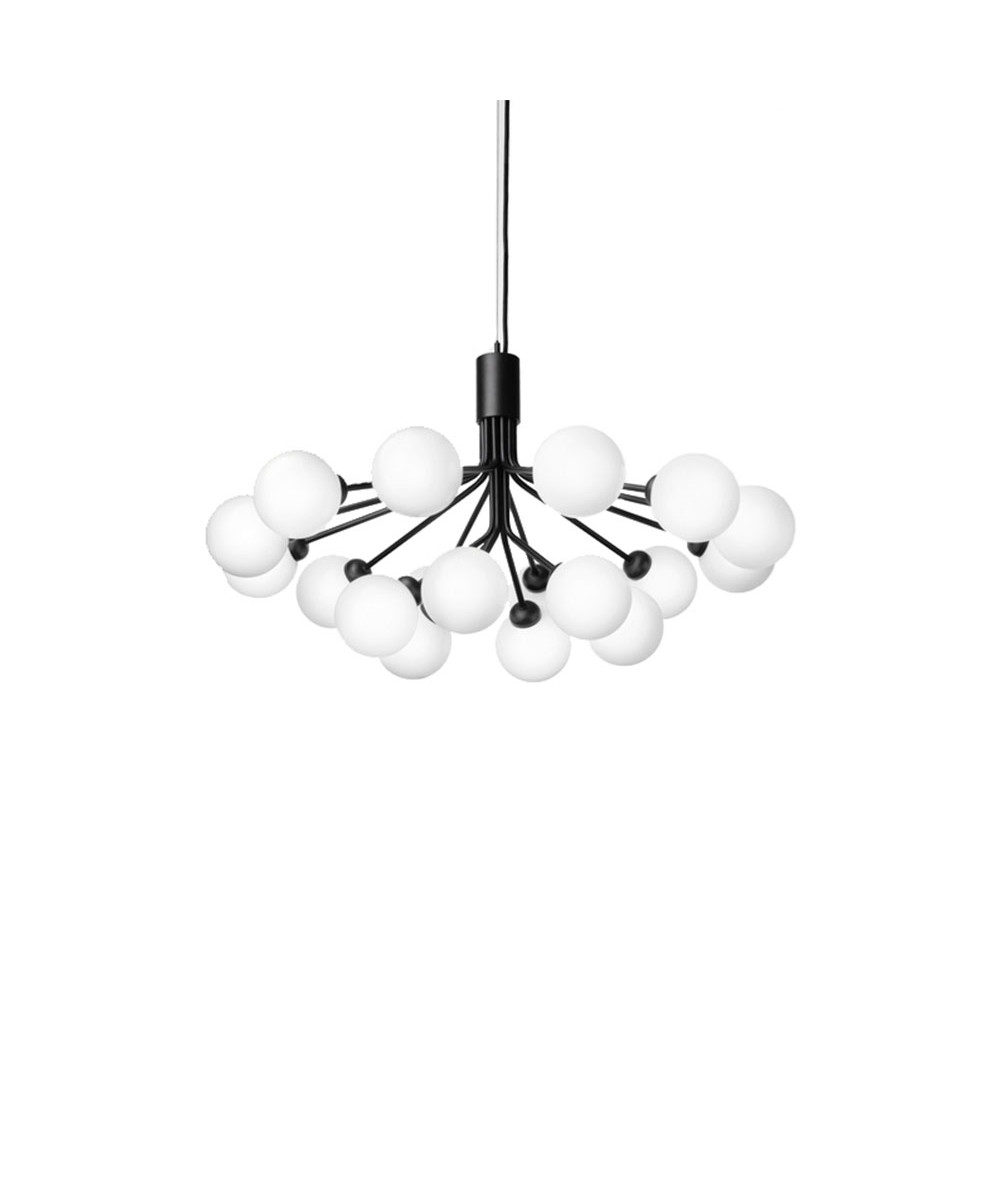 Nuura – Apiales 18 Lysekrone Satin Black/Opal White