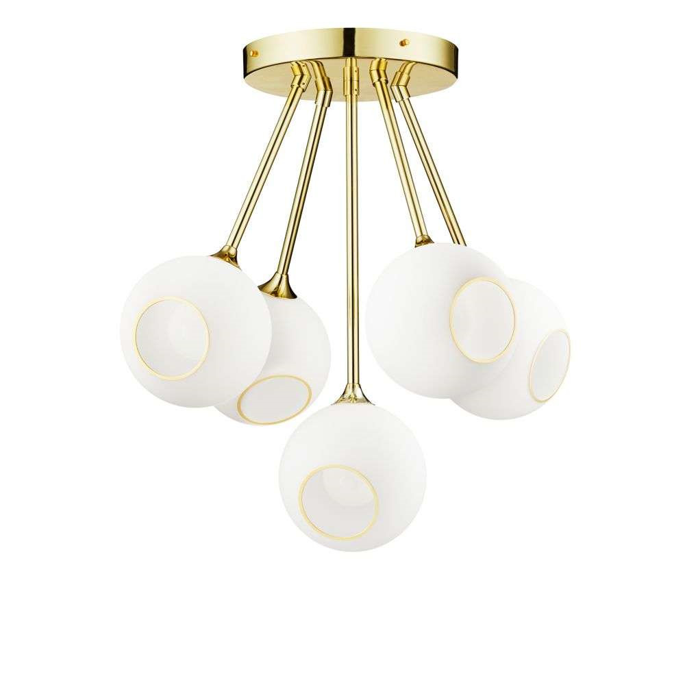 Design By Us – Ballroom Molecule Taklampa White Snow/Gold